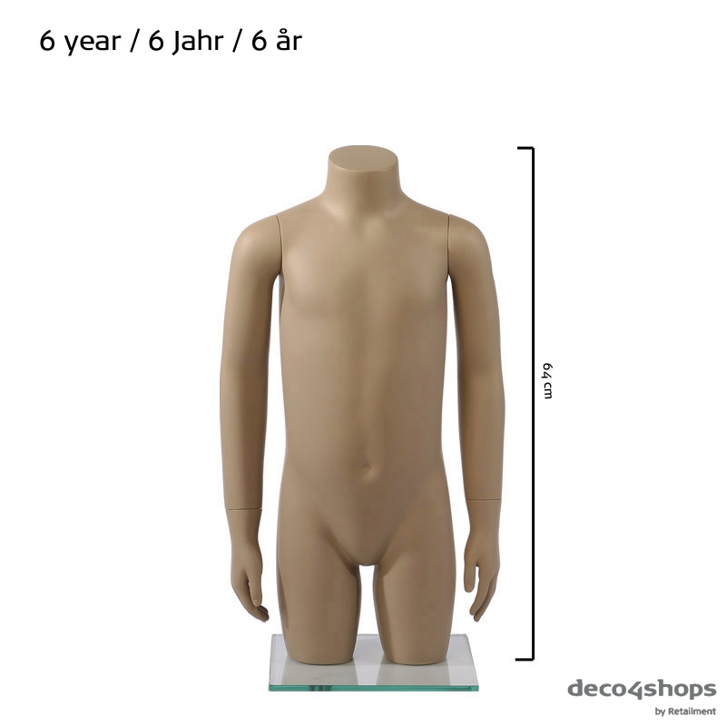 TORSO WITH ARMS – CHILD  - 6 YEARS - HINDSGAUL